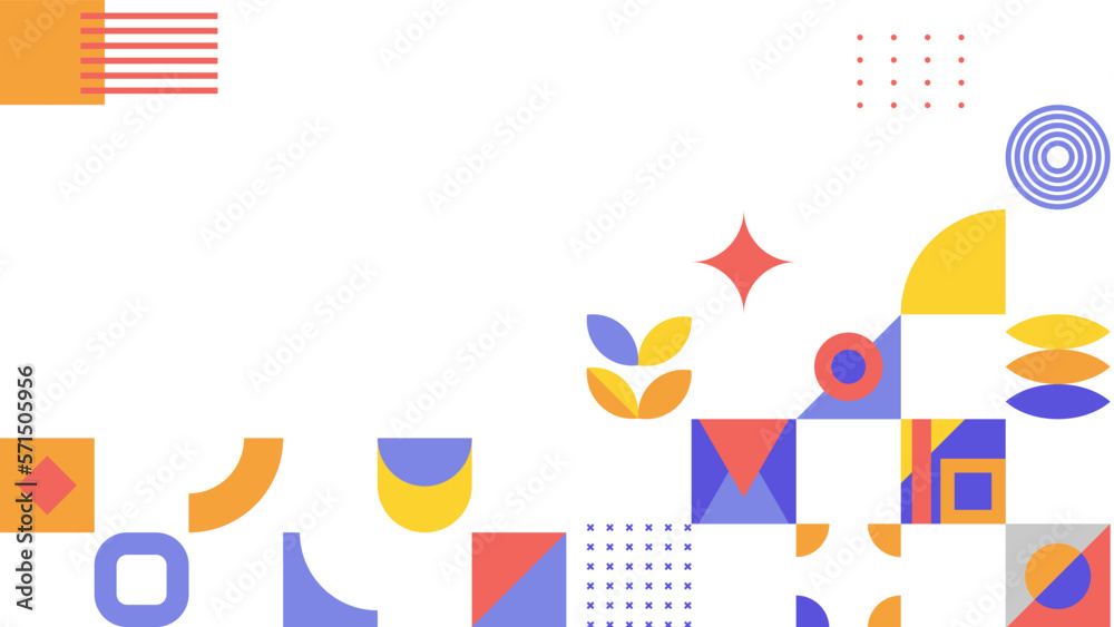Obraz premium Gradient geometric shape colorful vector background