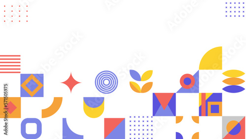 Gradient geometric shape colorful vector background