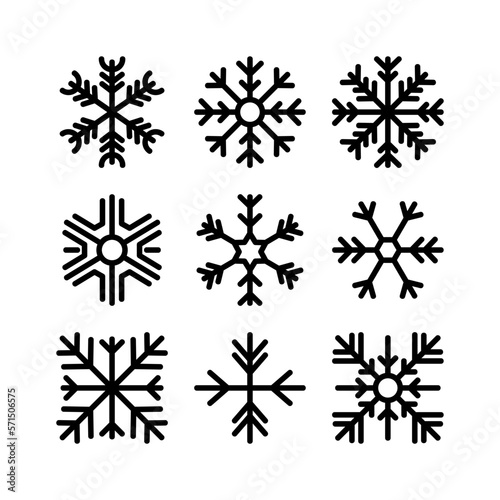 Showcase the beauty and elegance of your design with this stunning Black and White snowflake Icon. Perfect for graphic designs  logos  mobile apps  posters and more.  