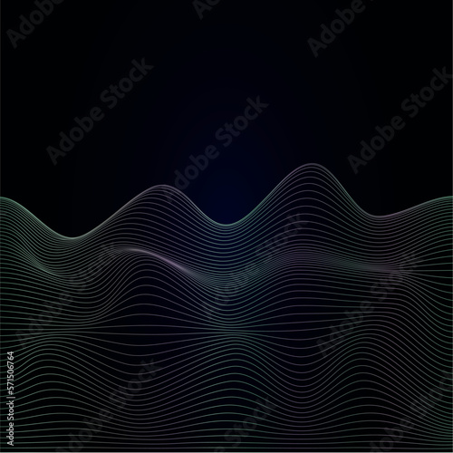 wave image illustration gradient color