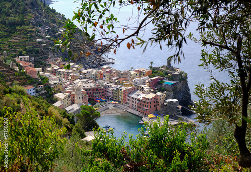 Canvas Print a view of Cinqueterre National park