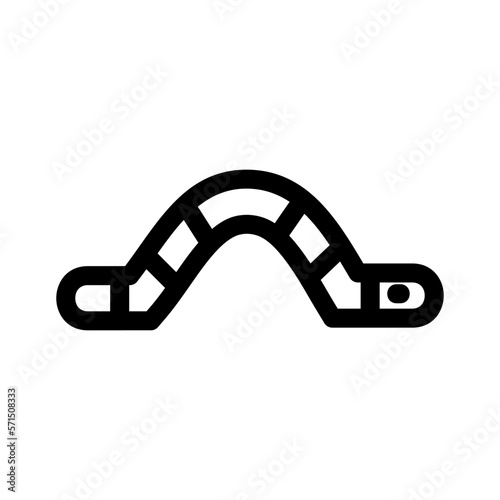 Showcase the beauty and elegance of your design with this stunning Black and White worm Icon. Perfect for graphic designs, logos, mobile apps, posters and more. 
