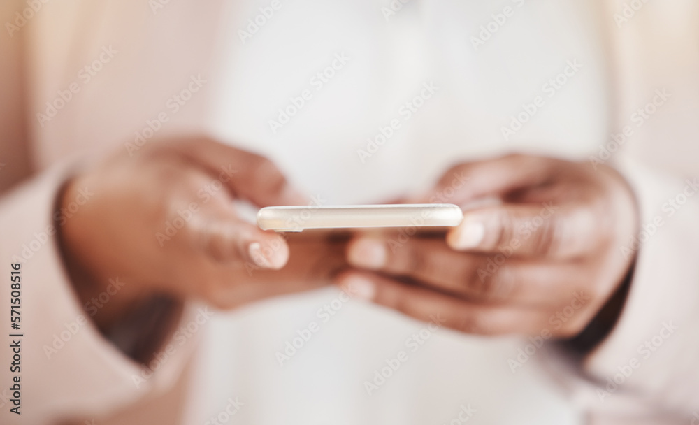 Search, phone and communication with hands of woman for social media, networking and digital marketing. Email, internet and technology with employee and online news for website, planning and contact Search, phone and communication with hands of woman for social media, networking and digital marketing. Email, internet and technology with employee and online news for website, planning and contact