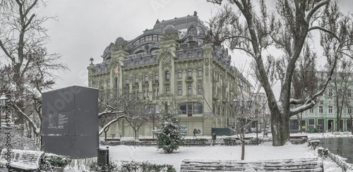 Deribasovskaya street in Odessa, Ukraine photo