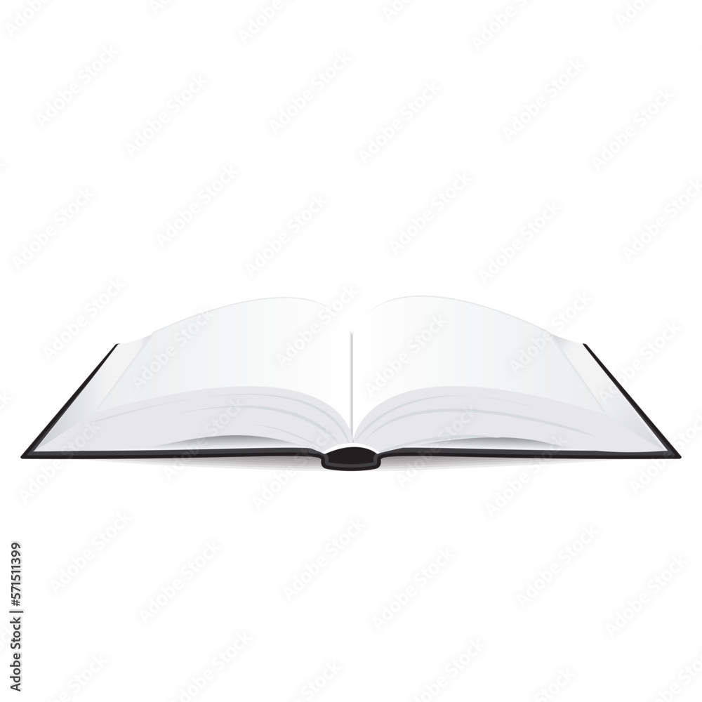 Obraz premium Opened book isolated on a white background