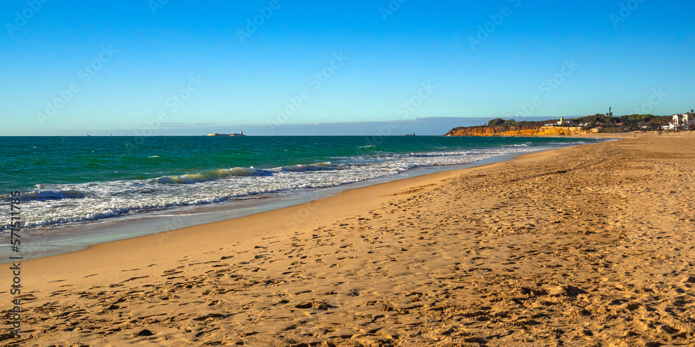 Beach of la Barrosa, Playa de la Barrosa, Chiclana de la Frontera, Andalucía, Spain, Europe Beach of la Barrosa, Playa de la Barrosa, Chiclana de la Frontera, Andalucía, Spain, Europe