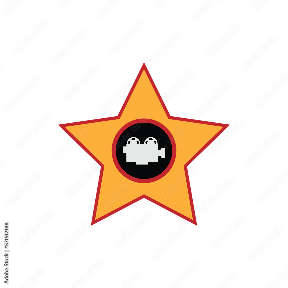 Evening Entertainment Movies Icon Vector Evening Entertainment Movies Icon Vector