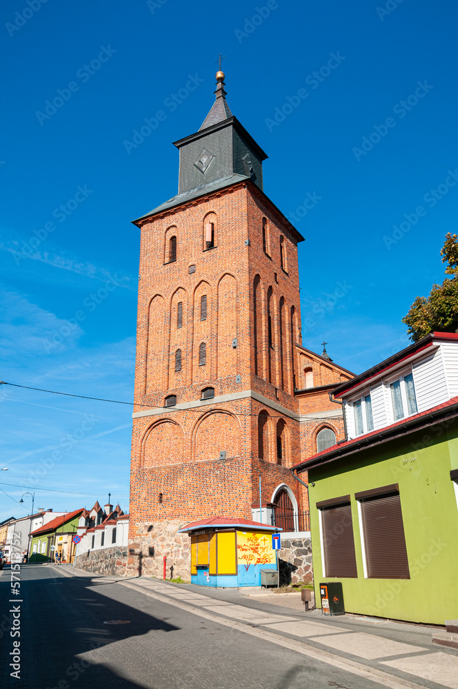 Obraz premium Church of the Assumption of the Blessed Virgin Mary in Lipno, Kuyavian-Pomeranian Voivodeship, Poland 