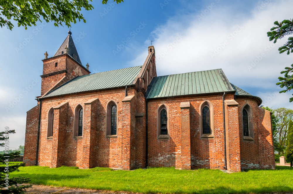 Saint Florian`s Church in Domaniew, village in Lodzkie voivodeship, Poland