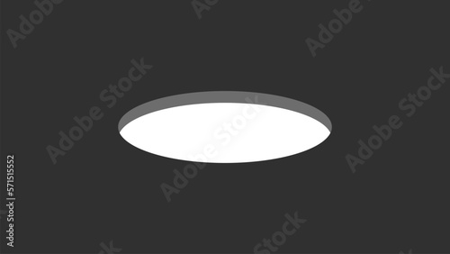 3d hole floor, rabbit burrow isometric circle, mouse golf hole