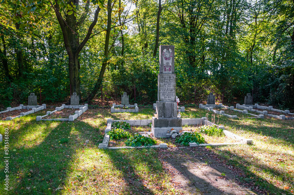 Cemetery od Sovier soldiers in Lipno, Kuyavian-Pomeranian Voivodeship, Poland Cemetery od Sovier soldiers in Lipno, Kuyavian-Pomeranian Voivodeship, Poland