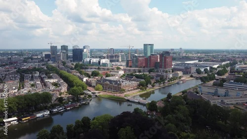 Wallpaper Mural Revealing Shot Of Utrecht Skyline And Canals
 Torontodigital.ca