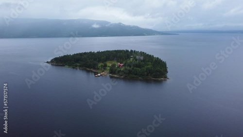 Utoya Island, Tyrifjorden, Norway. Aerial View
 photo