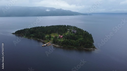 Flying Towards Utoya Island, Tyrifjorden, Norway
 photo