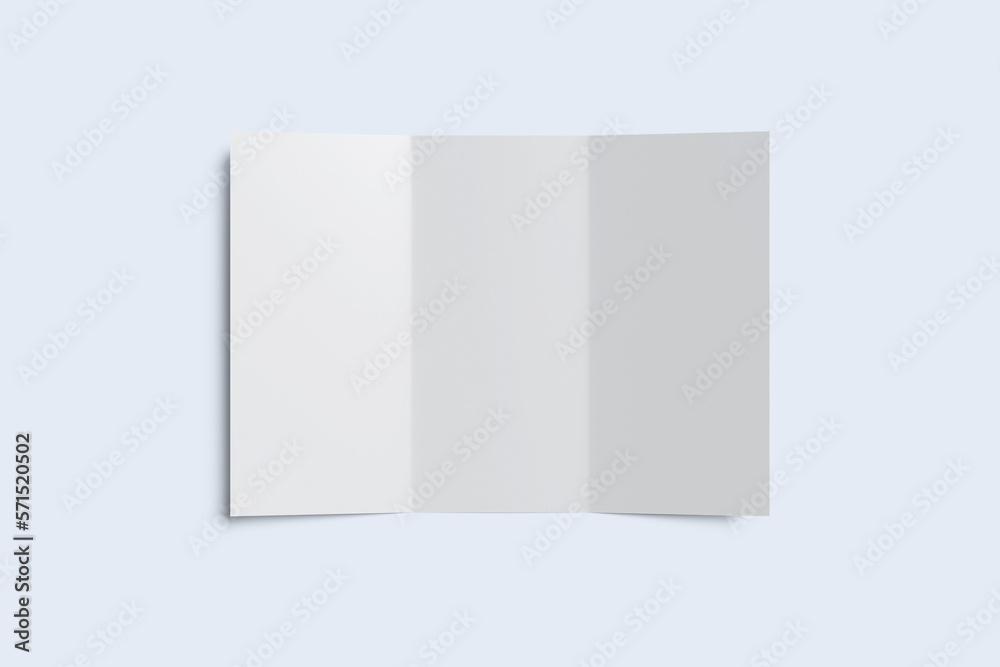 A4 Trifold Blank Mockup A4 Trifold Blank Mockup
