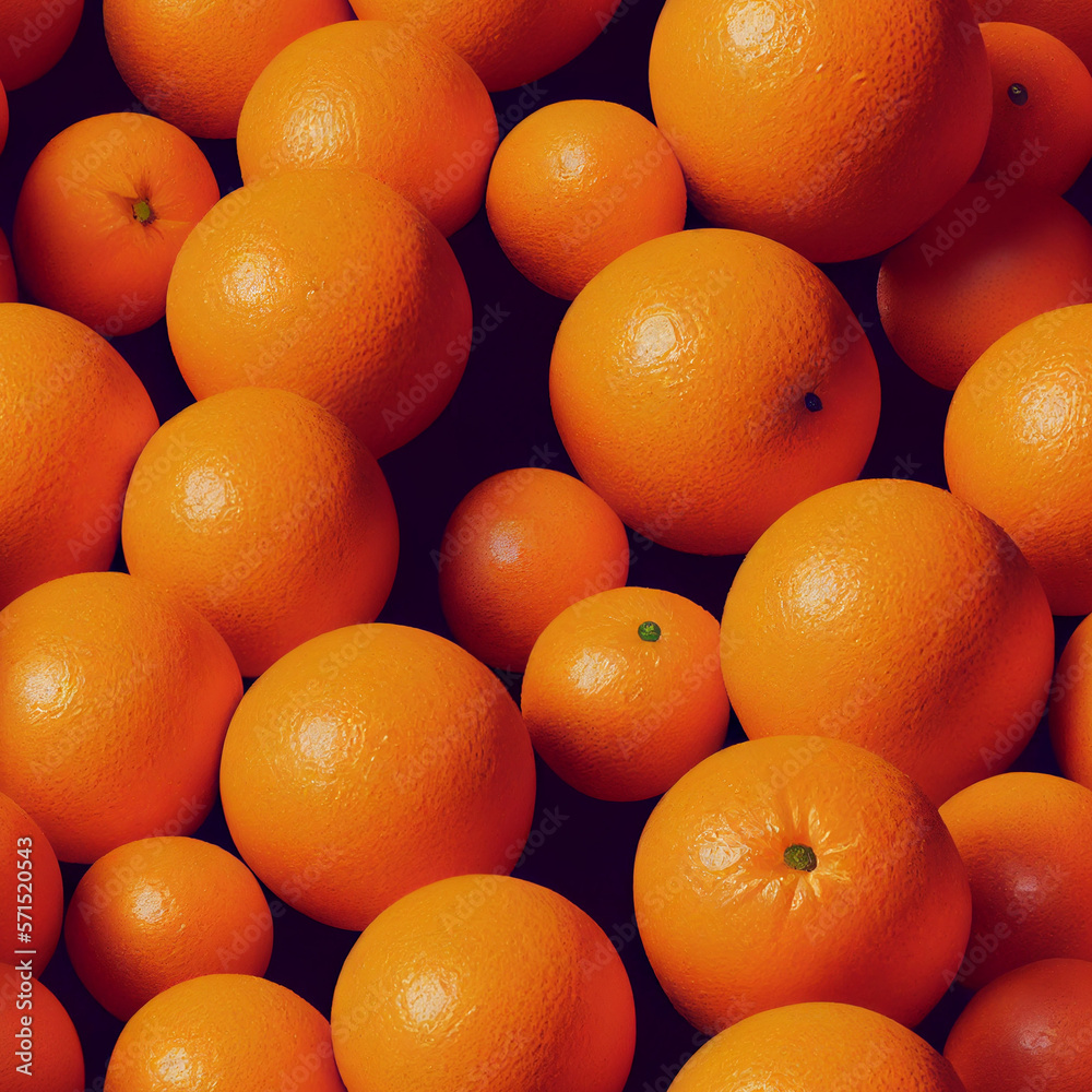 Seamles texture of oranges AI generated Seamles texture of oranges AI generated