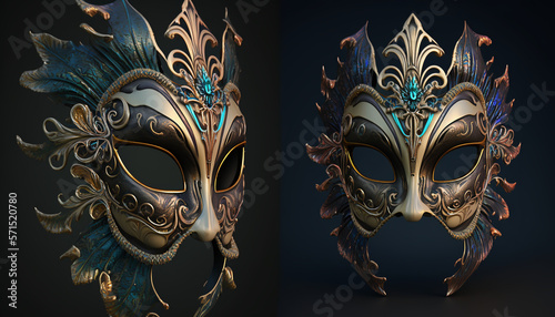 Maschera di Carnevale. Ai generated © zchris22