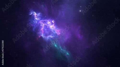 Abstract Liquid Neon Space Loop 4K background