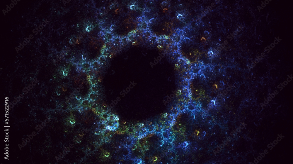 3D rendering abstract round hole light background 3D rendering abstract round hole light background