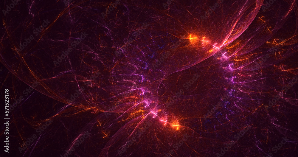 3D rendering abstract technology fractal background 3D rendering abstract technology fractal background