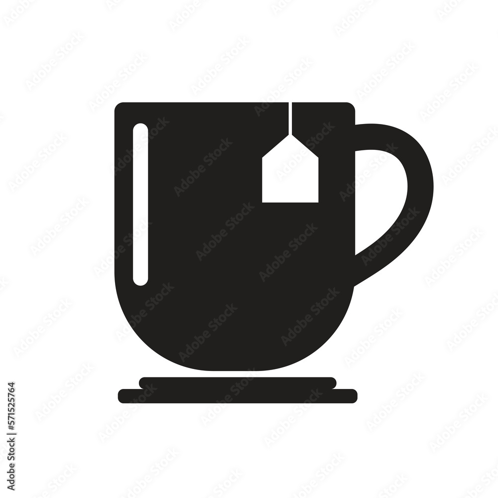 TEA ON CUP ICON LOGO VECTOR IMAGE TEA ON CUP ICON LOGO VECTOR IMAGE