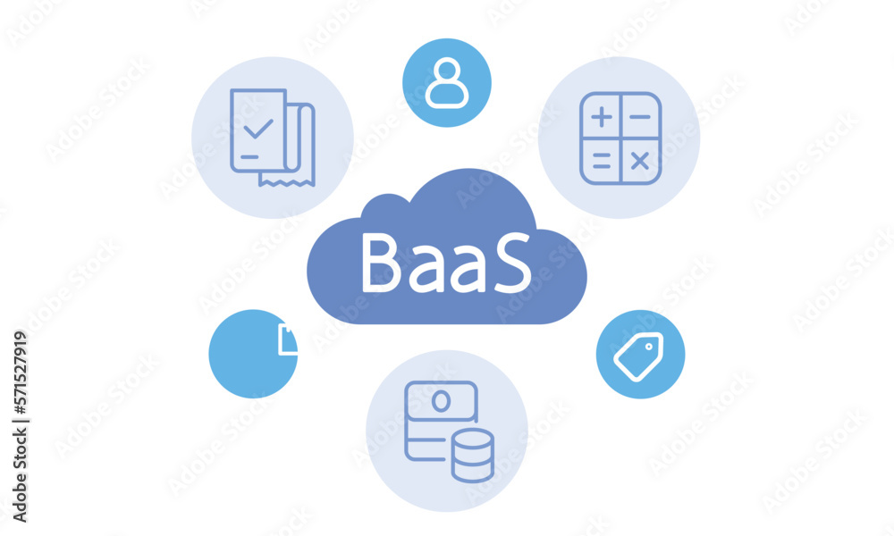 Billing as a service flat illustration