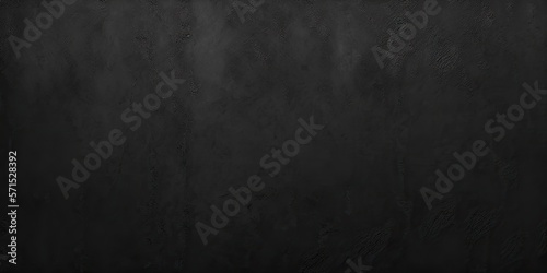 Close up retro plain dark black cement or concrete wall background texture for show or advertise or promote product and content on display and web design element concept decor. Generative AI
