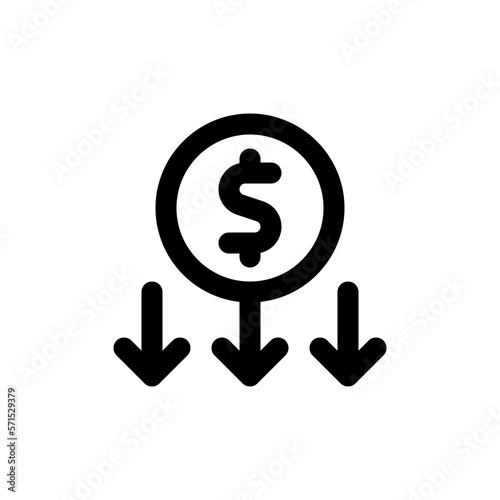 depreciation line icon