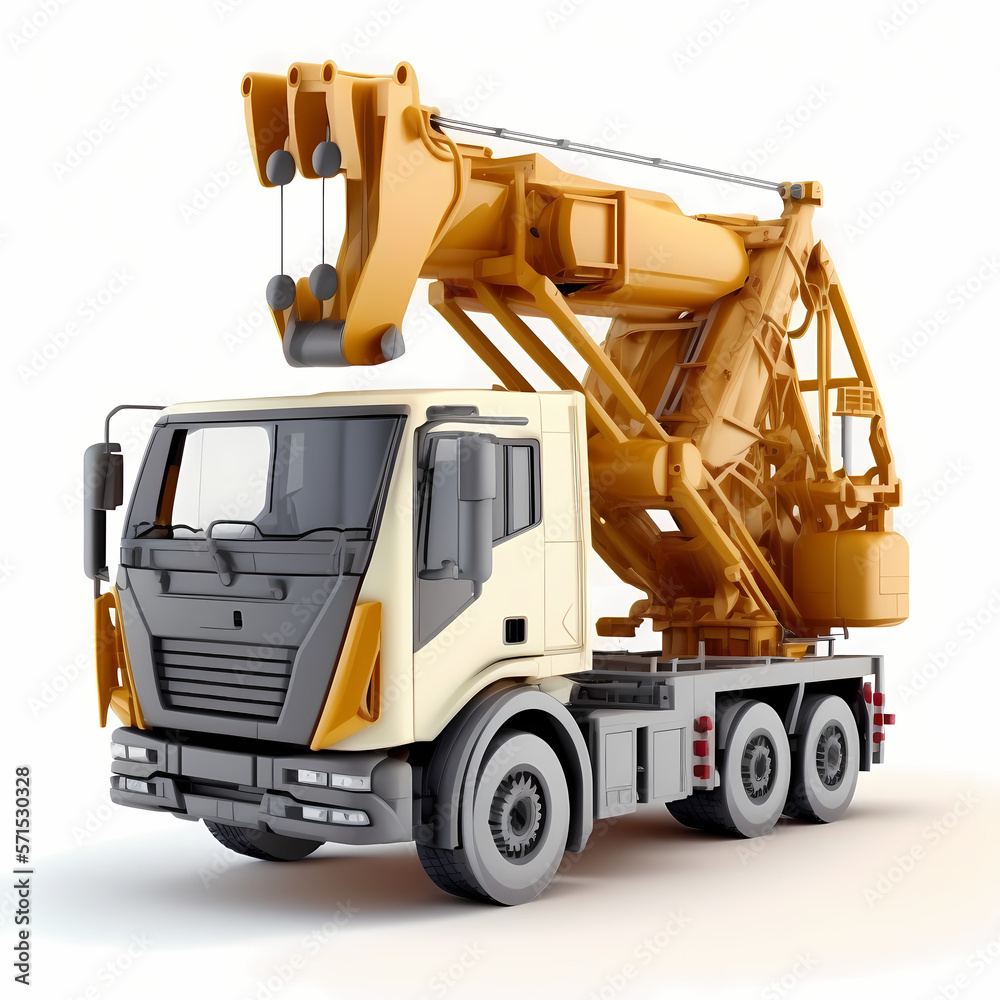 crane isolated on white background crane isolated on white background