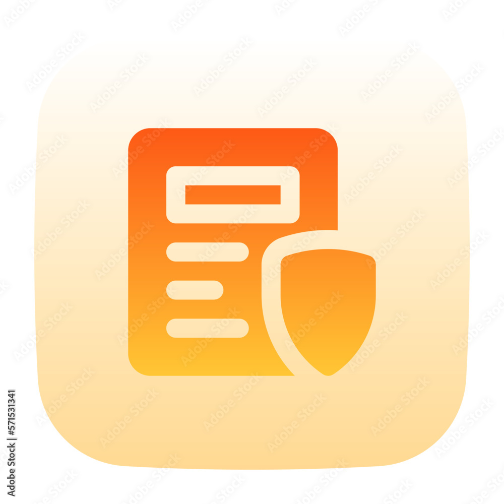 insurance flat gradient icon insurance flat gradient icon
