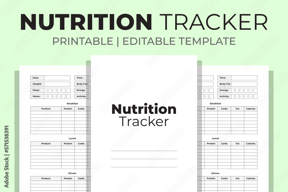Fototapeta premium Nutrition Tracker