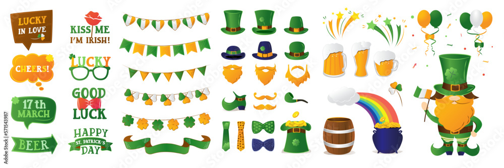 St. Patrick's Day vector design elements icon