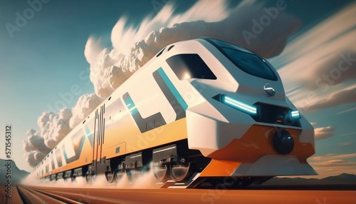 Futuristic Design For Train, Modern way of train travel, the future of trains