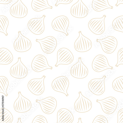 Onion vector. Onion pattern wallpaper. Onion doodle symbol. background.