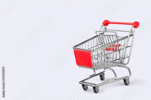 Classic shopping supermarket cart trolley