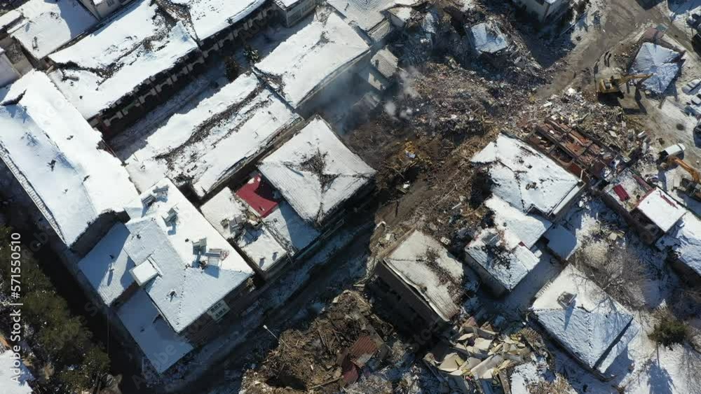 Turkey Kahramanmaras City Earthquake Debris Malatya Turkey Kahramanmaras City Earthquake Debris Malatya