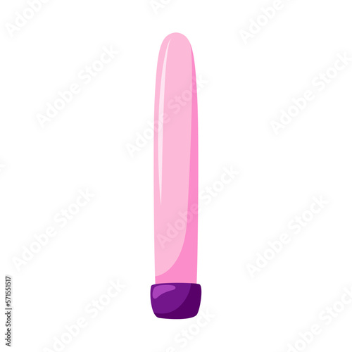 Silicone vibrator. Sex toy for womans pleasure. Dildo, massager, phallos. Erotic equipment for adult games