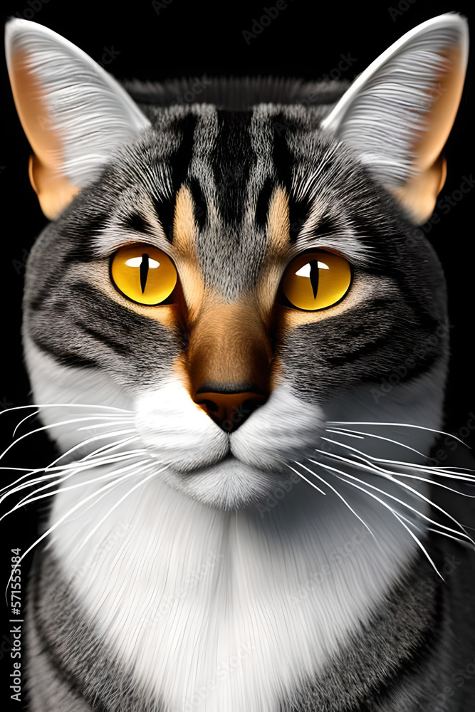 Cat Feline Lovers Portraits Realistic