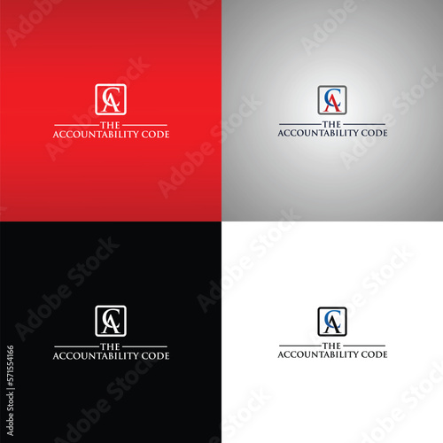 THE LOGO LETTER CA LOGO TAMPELATE