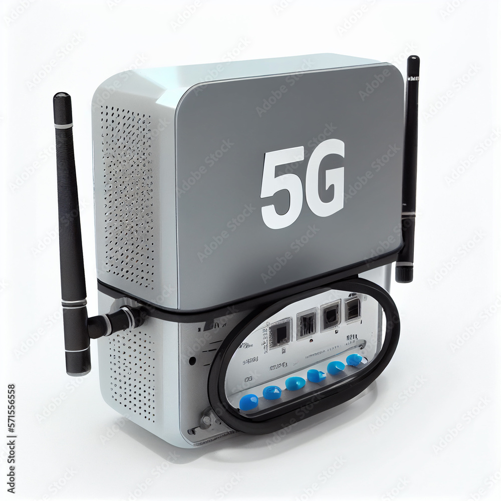 Fototapeta premium 5g Technology Concept. High-speed Mobile Internet, City Dwellers Using New Generation Networks for Communication and Gadgets.