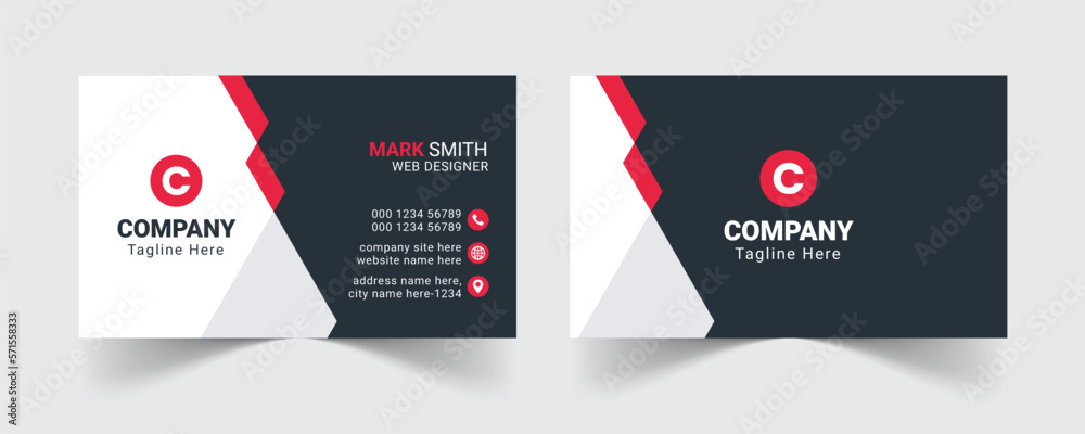 Corporate business card template Modern business card design template Corporate business card template Modern business card design template