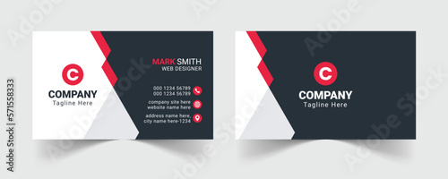 Corporate business card template, Modern business card design template, Clean professional business card template, visiting card, business card template.