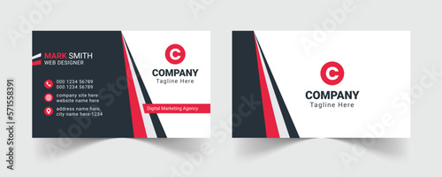 Corporate business card template, Modern business card design template, Clean professional business card template, visiting card, business card template.