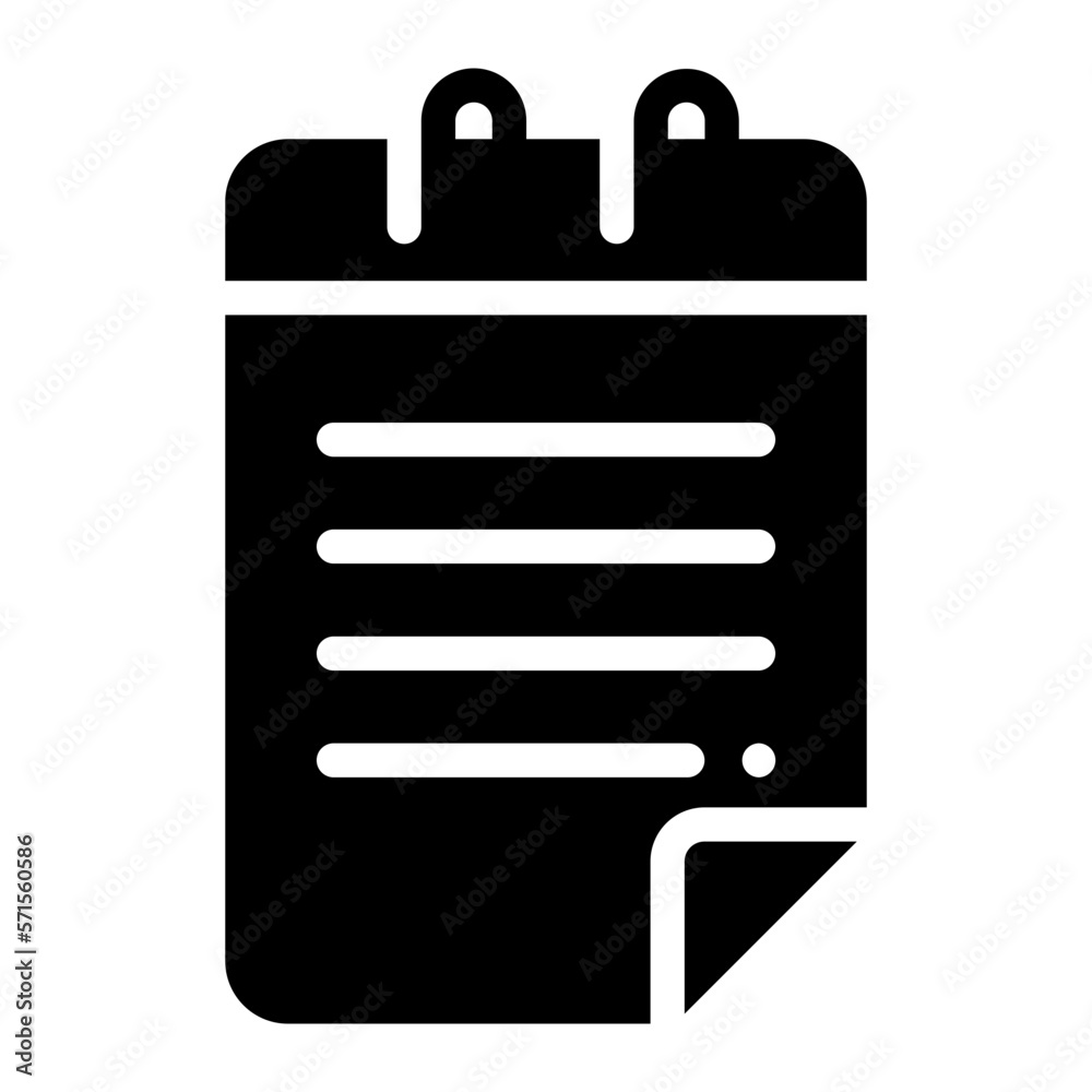 notes glyph icon notes glyph icon