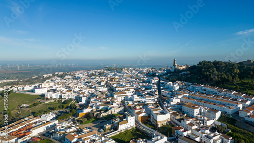 Vista aérea del municipio de Medina Sidonia, en la provincia de Cádiz, España	 photo