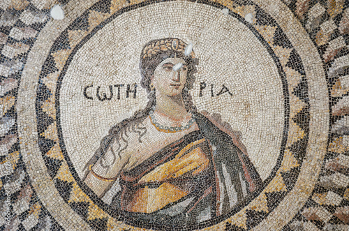 Mosaic Of Soteria at Hatay Archaeology Museum , Antakya, Turkey