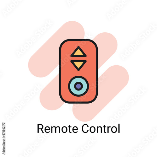 remote control Icons design stock illustration.