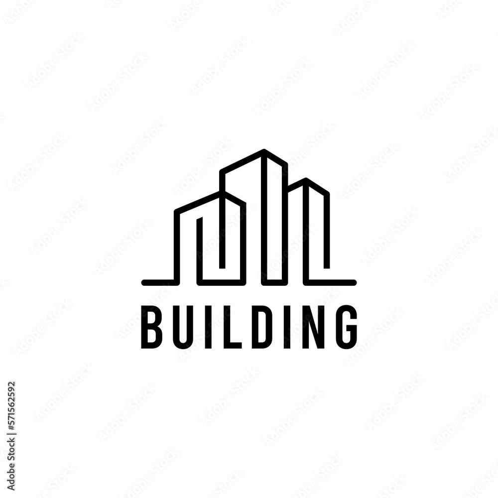 Building Construction Logo Vector Design Template
