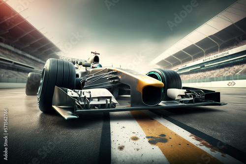 Formula 1 race cars. Generative Ai. 