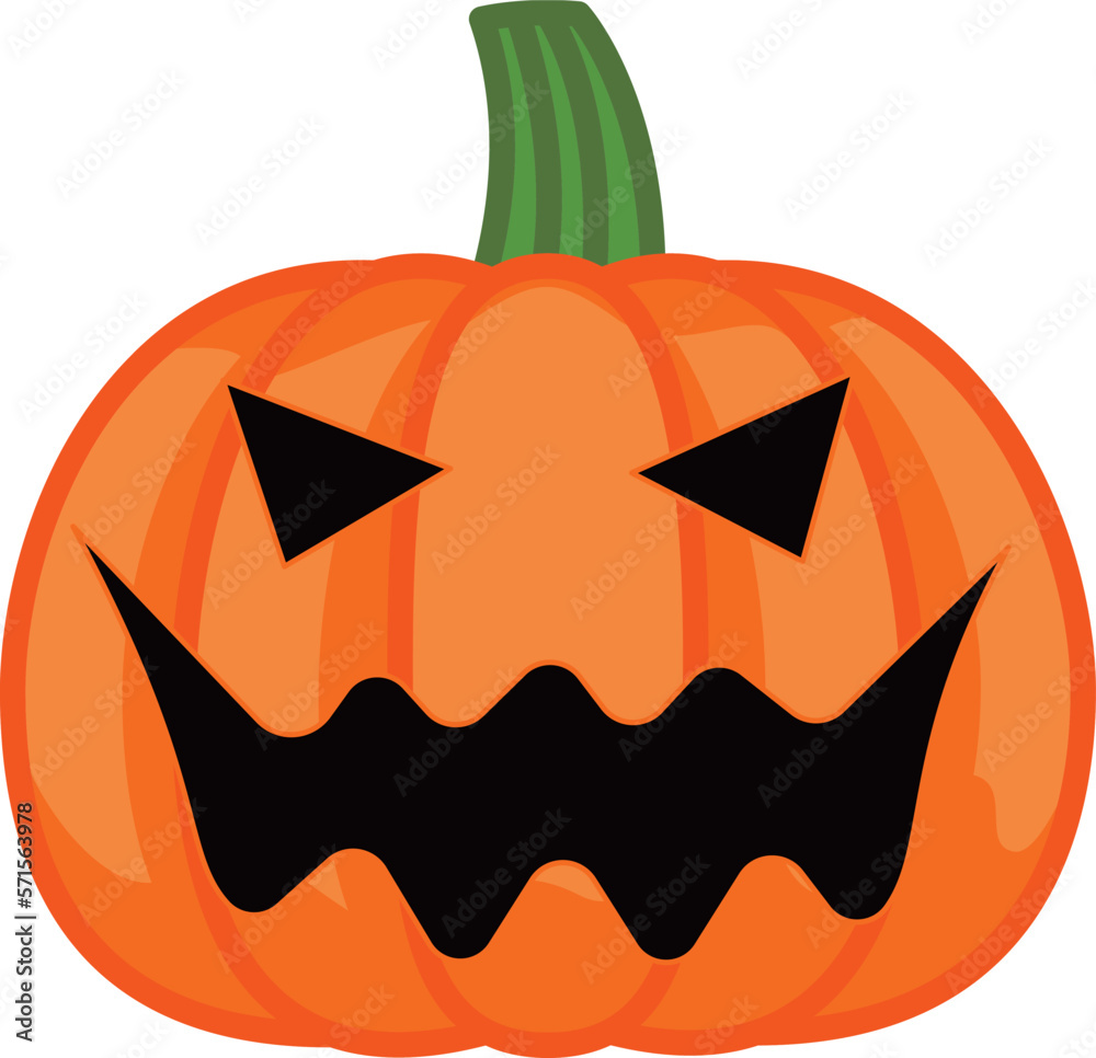 Naklejka premium 影つきのジャックオーランタン02